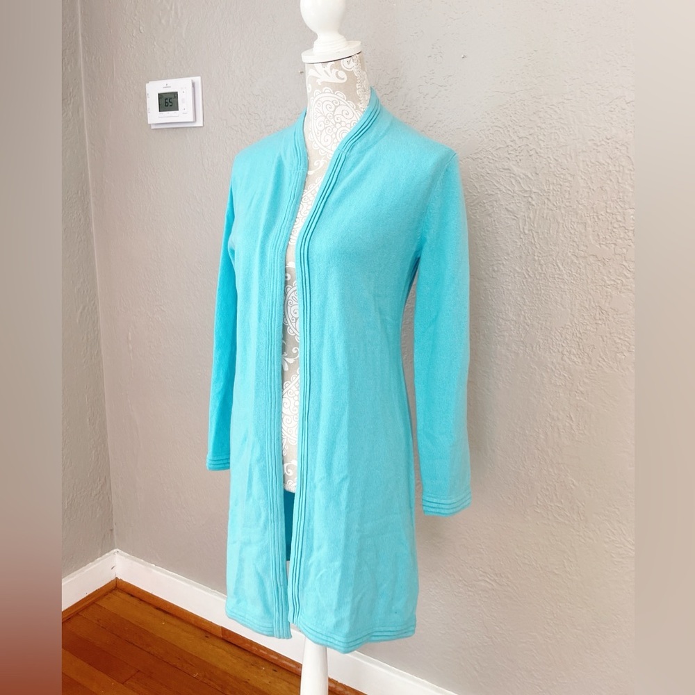 NWOT Ellie Kai 100% Cashmere Open Front Cardigan – Women’s Size M